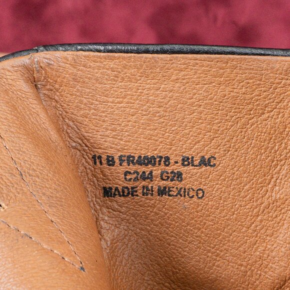 Frye Women Veronica Inside Zip Moto Biker Black Ankle Leather Lug Boots size 11 - Picture 6 of 8